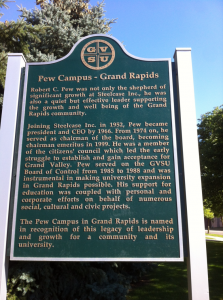 Sign About Pew Campus