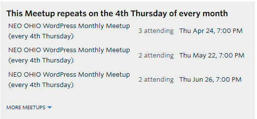 Schedule The Meetup To Happen At The Same Time Every Month
