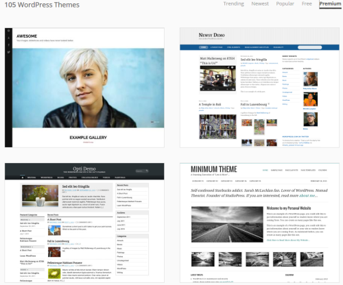 105 Premium Themes Available On WordPress.com