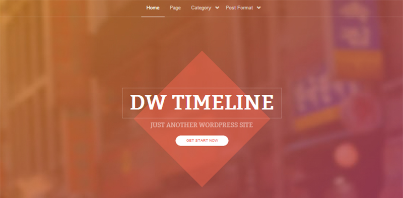 DW Timeline: A Free WordPress Theme With a Unique Layout