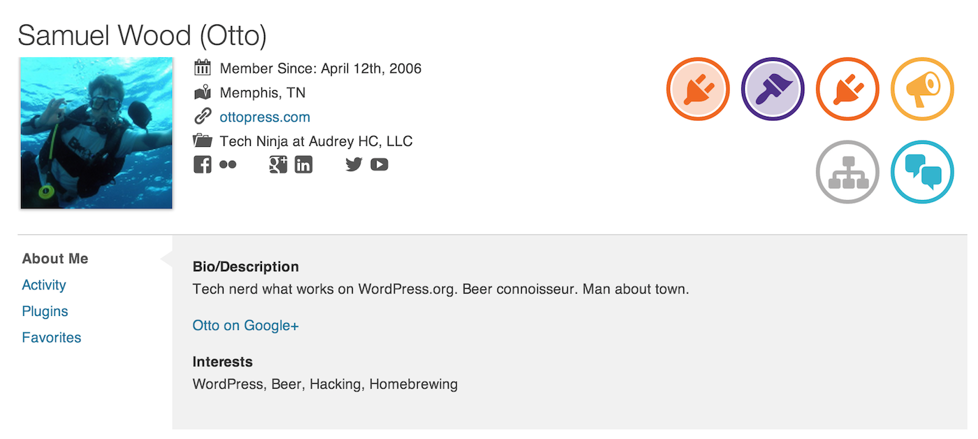 WordPress.org Profile Redesign is Live