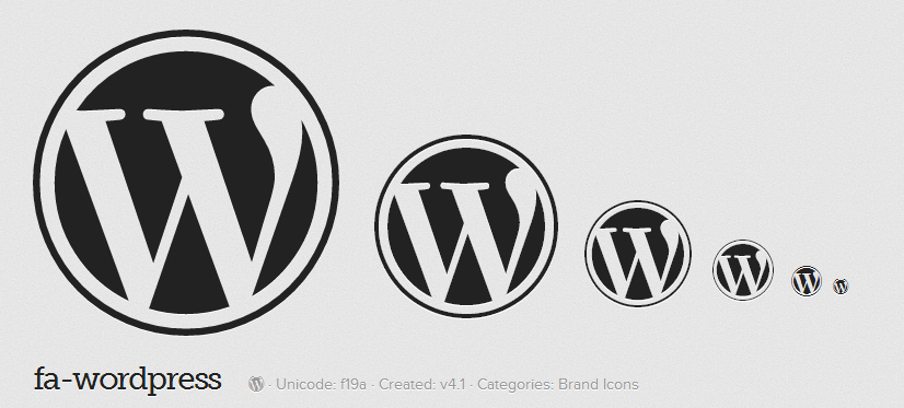 Font Awesome Finally Adds WordPress Icon in 4.1 Release