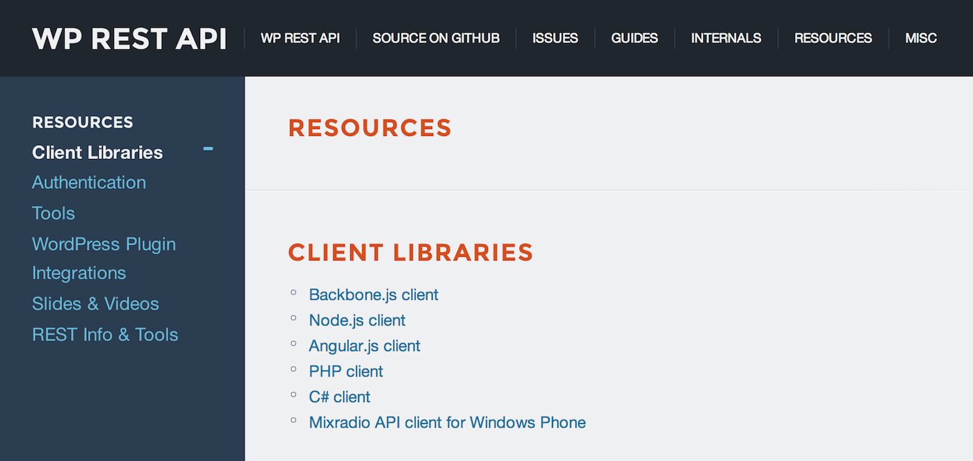 Resources for Working with the WordPress REST API