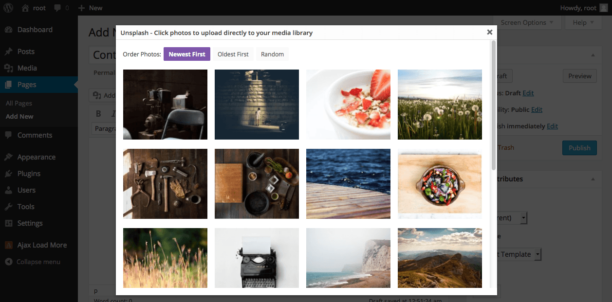 Unsplash Plugin Brings One-Click Stock Photo Uploads to the WordPress Media Library