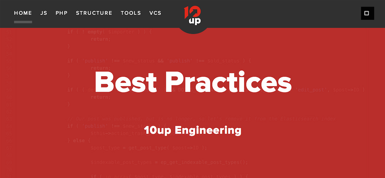 10up Open Sources Its Engineering Best Practices
