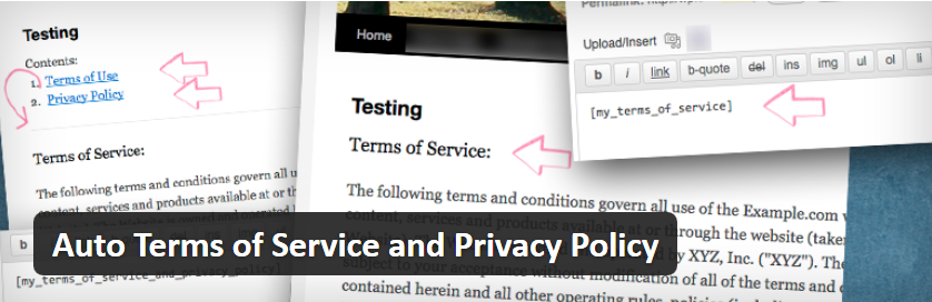 How to Automatically Create Terms of Service and Privacy Policy Documents