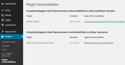 plugin-vulnerabilities-list