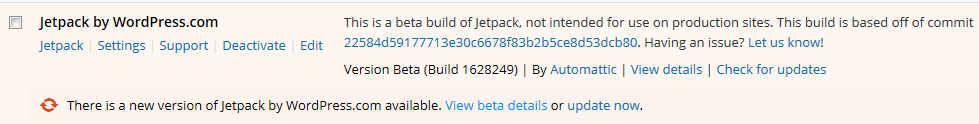 Successful Update to Jetpack Beta