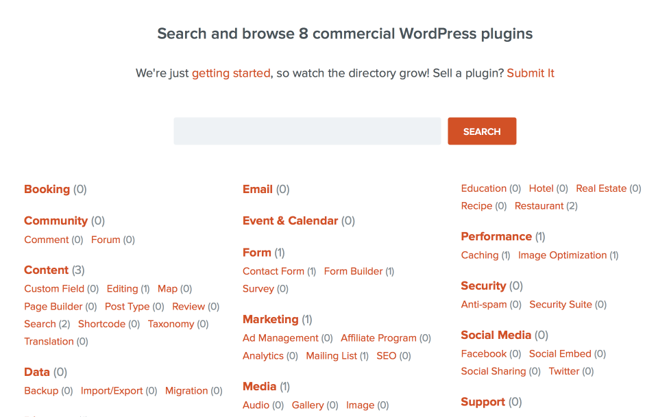 Pro Plugin Directory Home Page