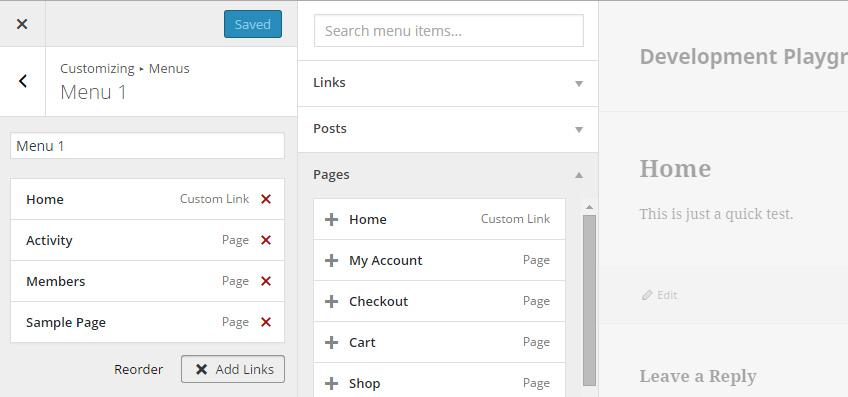 Menu Customizer Tentatively Approved for WordPress 4.3