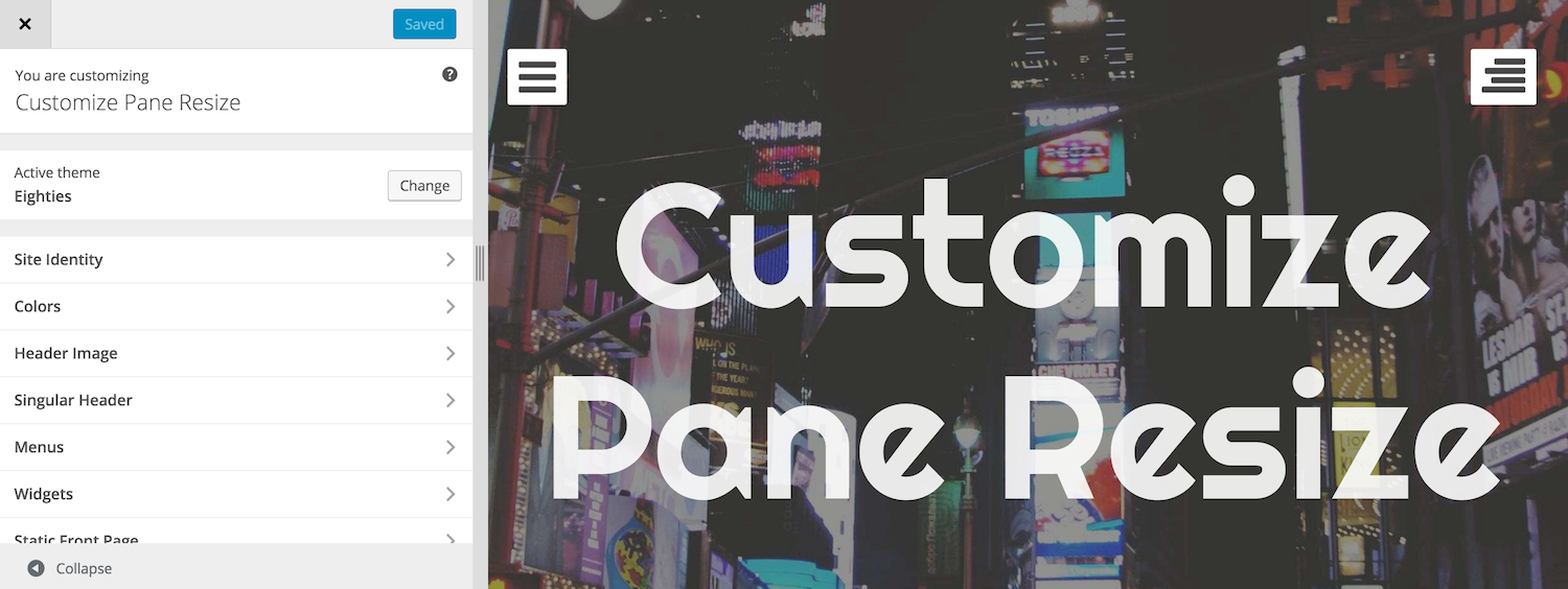 New WordPress Feature Plugin Lets Users Resize the Customizer Pane