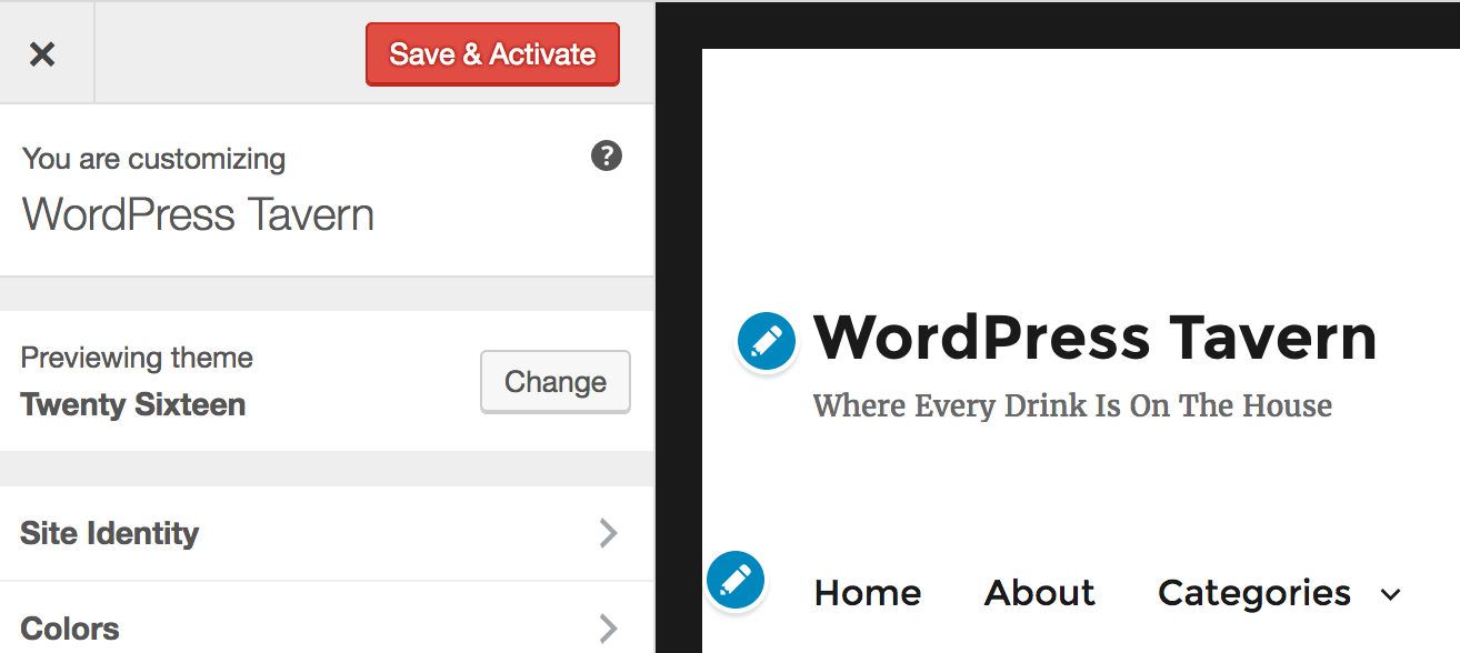 Two Distinct Approaches Aimed at Making Site Customization in WordPress Easier