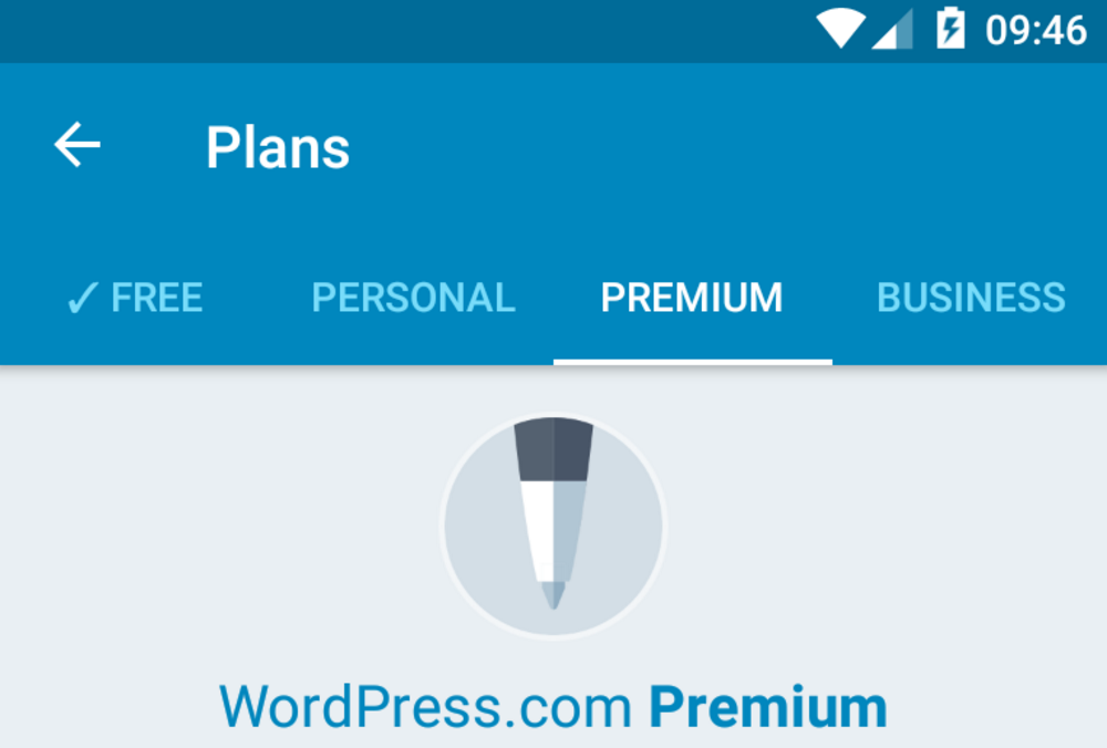 WordPress for Android 5.7 Adds Path to Upgrade WordPress.com Plan