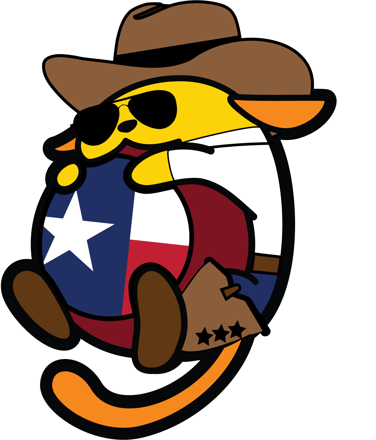 Cowboy Wapuu for WordCamp Dallas/Fort Worth 2017