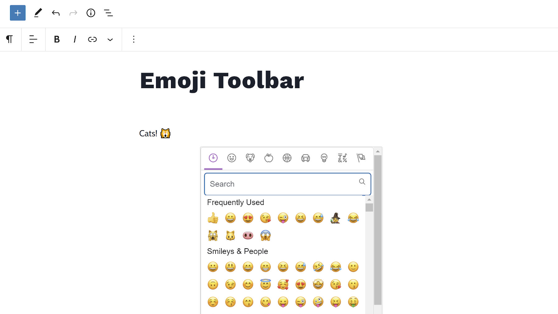 Emoji Toolbar Plugin Brings an Emoji Picker Back to the WordPress Editor