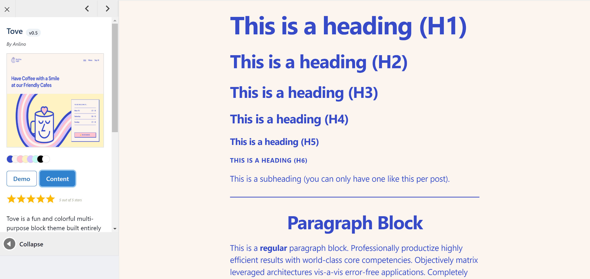 gutenberg-hub-tove-preview Gutenberg Hub Launches a Block-Based WordPress Theme Directory design tips 