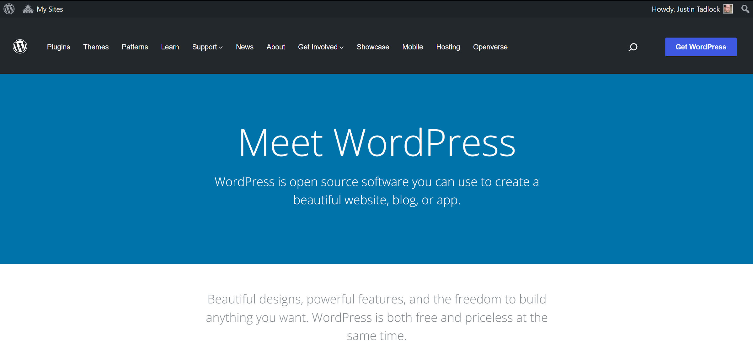 wporg-homepage WordPress.org Gets New Global Header and Footer Design design tips 