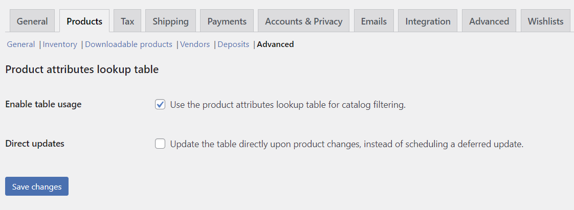 WooCommerce-–-Settings-–-Products-–-Advanced WooCommerce 6.3 to Introduce New Product Filtering by Attributes design tips 