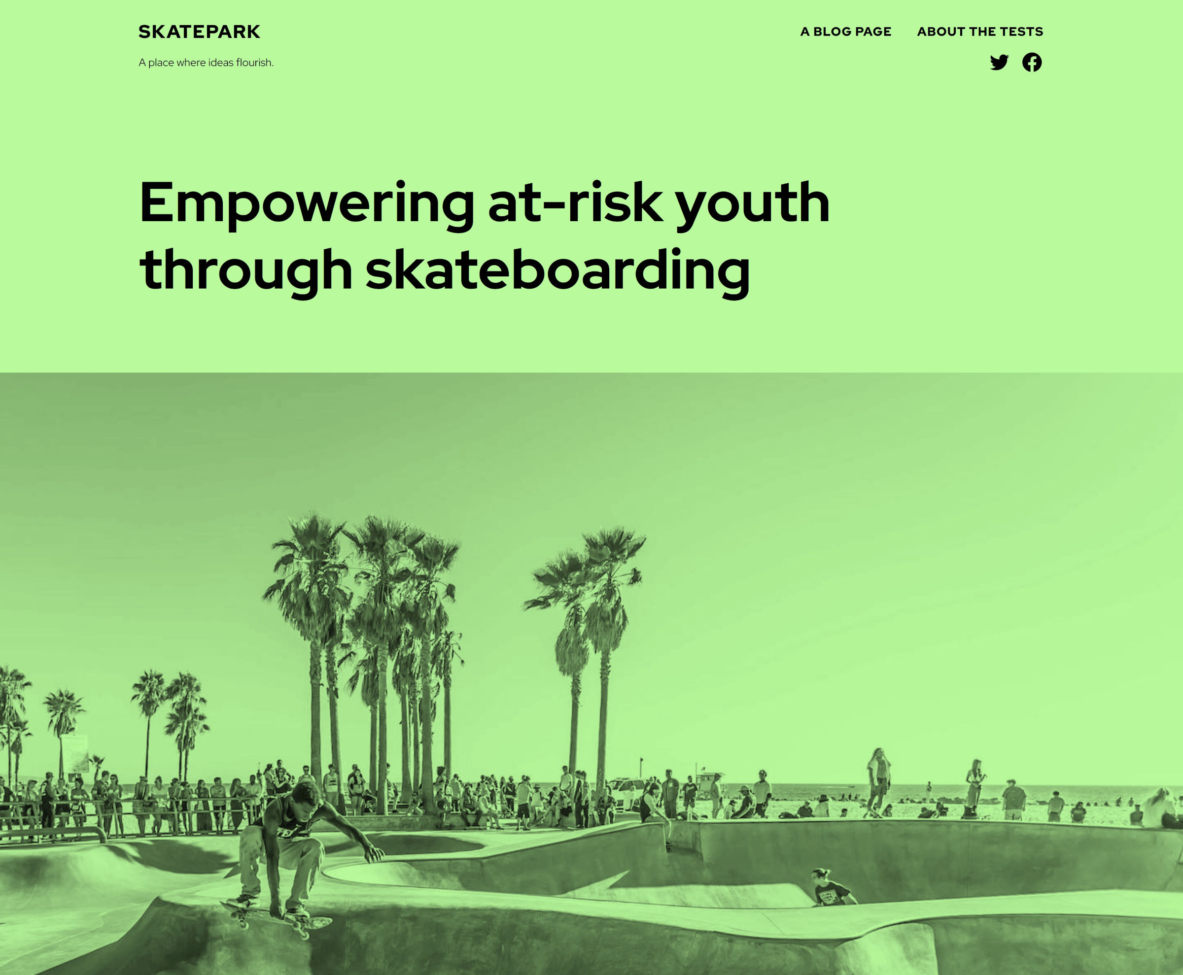 skatepark Skatepark Is a Bold and Vibrant Block Theme for Events and Organizations design tips 