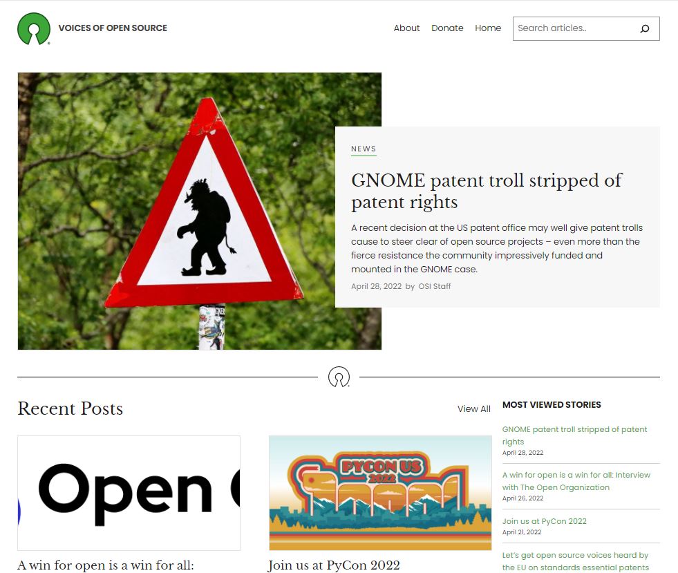 osi-wordpress Open Source Initiative Launches News Blog on WordPress design tips