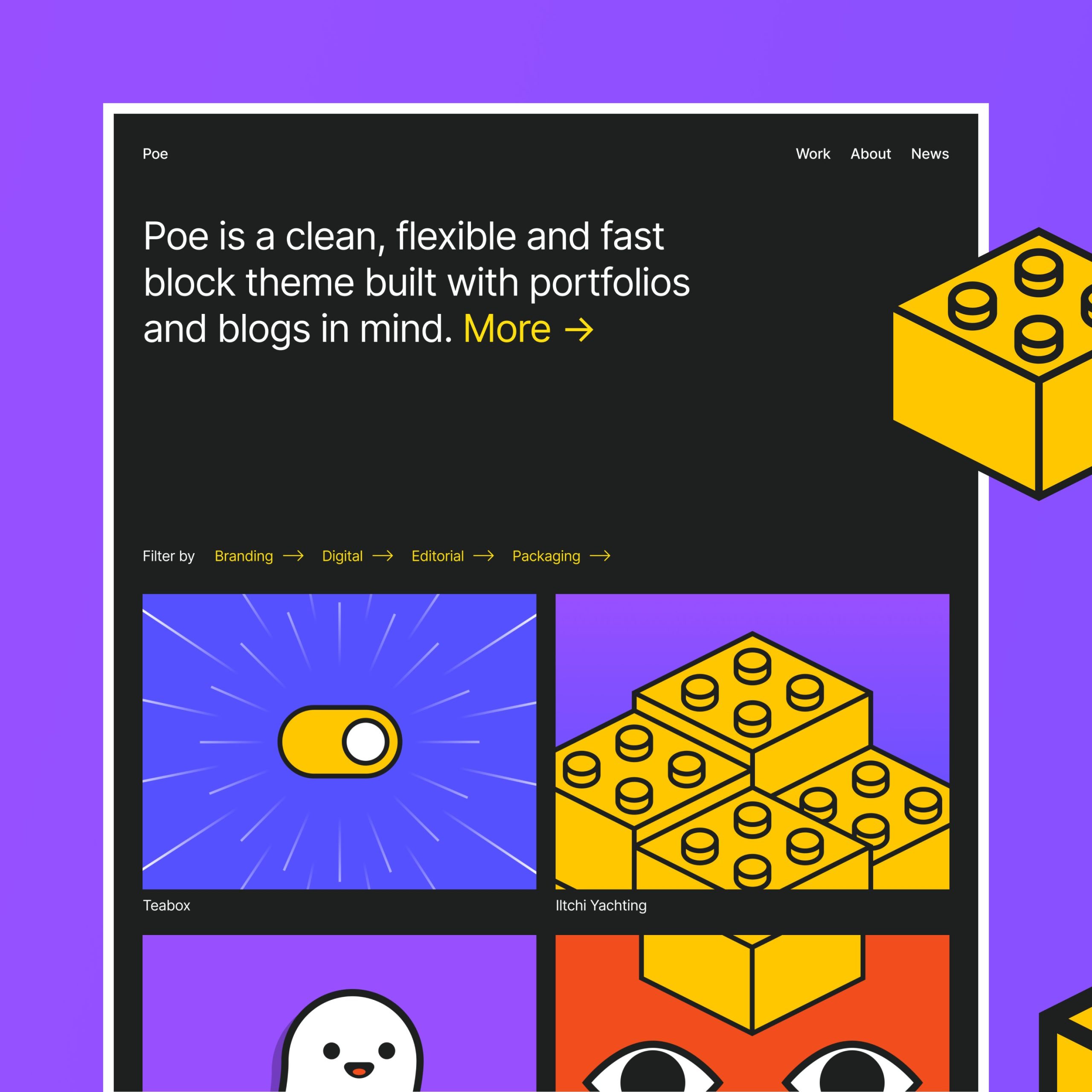 poe-homepage-scaled Poe: A Bold New Portfolio Theme with 30+ Block Patterns and 10 Style Variations design tips  