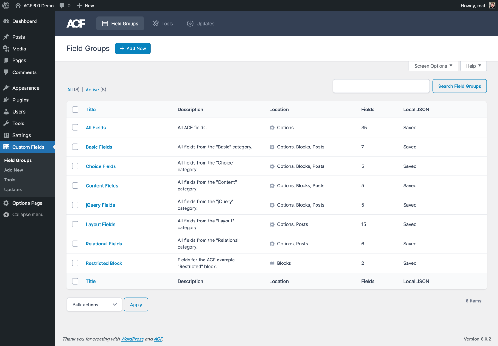 acf-6-design-refresh ACF 6.0 Introduces Refreshed Admin UI and ACF Blocks Version 2