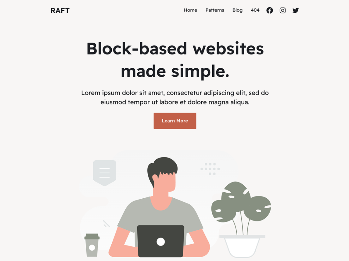 raft-screenshot Raft: A New Multipurpose Block Theme for WordPress design tips  