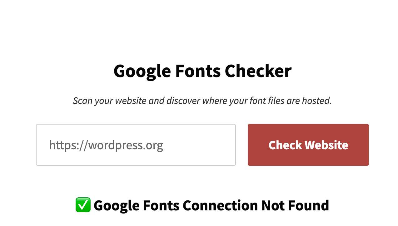 New Tool Checks If Google Fonts Are Hosted Locally