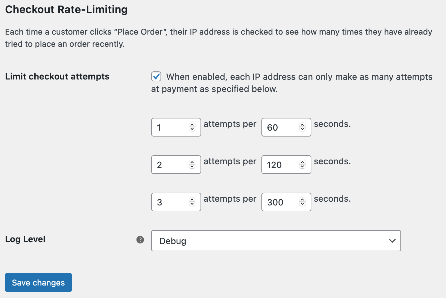 woocommerce-checkout-rate-limiter WooCommerce Store Owners Combat Fraudulent Stripe Charges design tips  