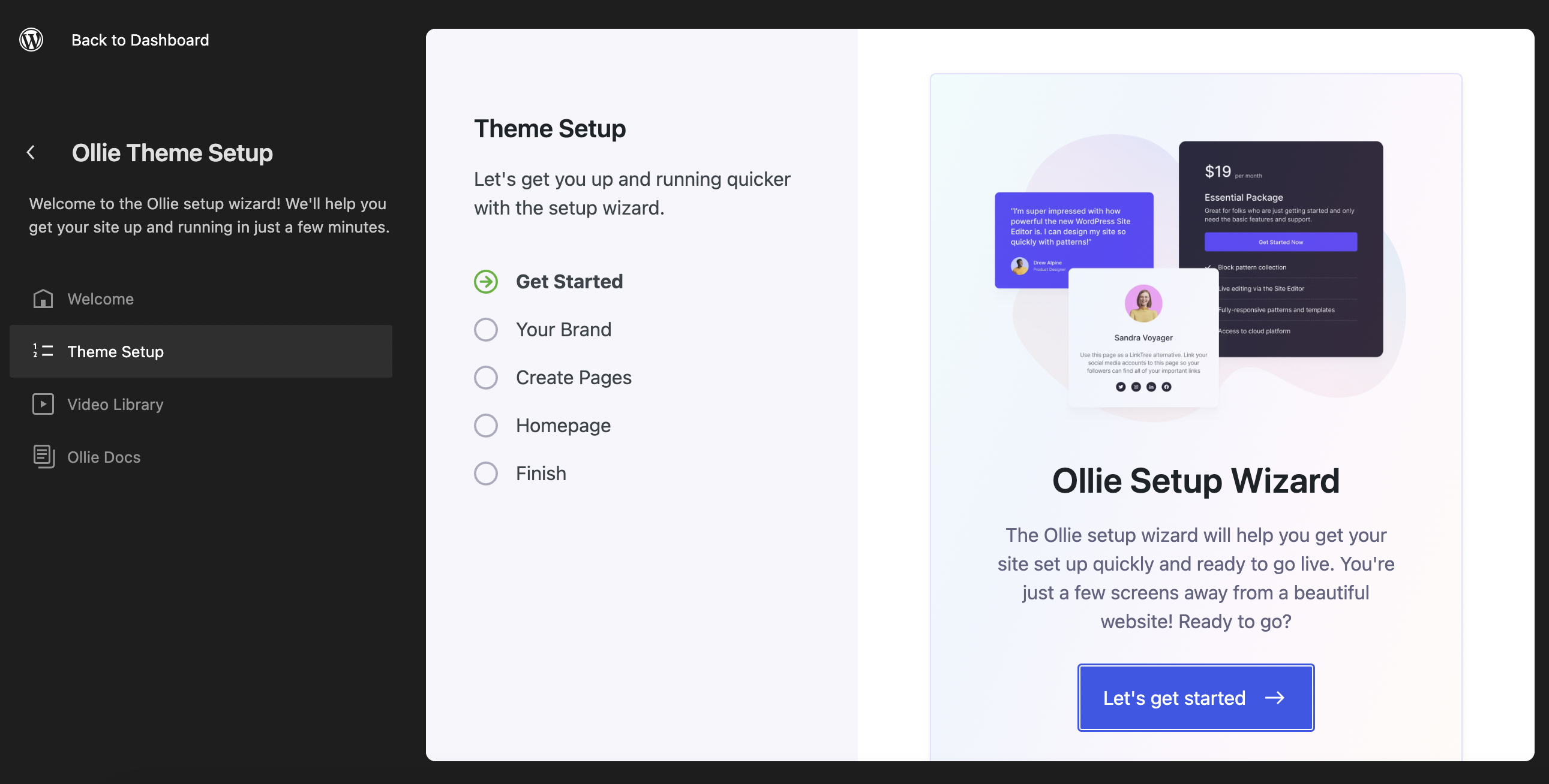 Ollie Dash Plugin Now Available for Ollie Block Theme